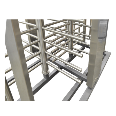 ACCESSPRO - Torniquete Doble / Cuerpo Completo / Interior/Exterior / 100% Acero Inoxidable / Acabado de Lujo / Alto Tráfico