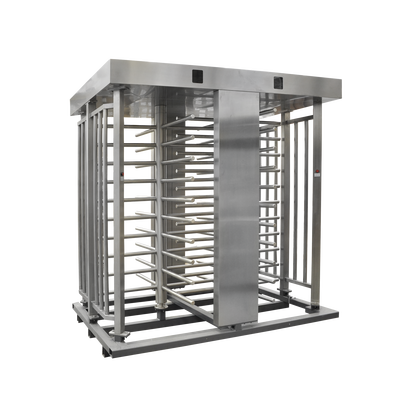 ACCESSPRO - Torniquete Doble / Cuerpo Completo / Interior/Exterior / 100% Acero Inoxidable / Acabado de Lujo / Alto Tráfico