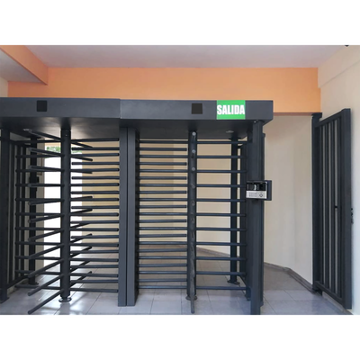 ACCESSPRO - Torniquete Doble / Cuerpo Completo / Interior/Exterior / 100% Acero con Pintura Gris / EJE CENTRAL con Pintura Gris / Acabado de Lujo / Alto Tráfico