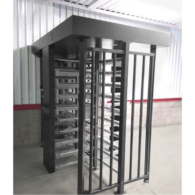 ACCESSPRO - Torniquete Doble / Cuerpo Completo / Interior/Exterior / 100% Acero con Pintura Gris / EJE CENTRAL de Acero Inoxidable / Acabado de Lujo / Alto Tráfico