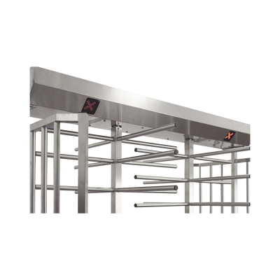 ACCESSPRO - Torniquete Doble de Cuerpo Completo / 100% Acero Inoxidable / Diseño Elegante