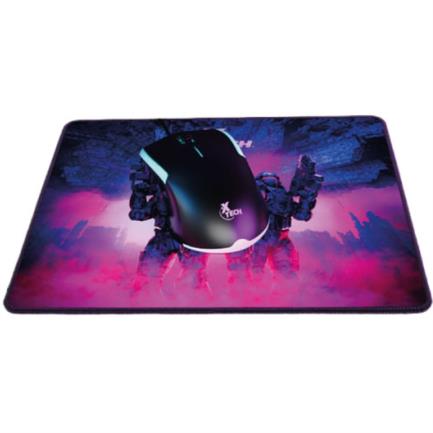 XTECH - Combo teclado mouse y mousepad gaming RGB XTech Hasha XTK-535S - Tamaño full size - Conexion USB - Español - Color Negro