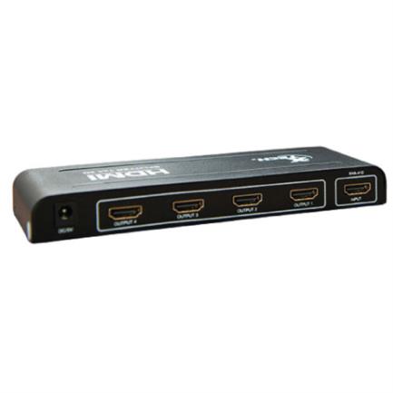 XTECH - Multiplicador HDMI XTech XHA-410 de 4 Salidas Alimentación Propia Resolución 1920x1080p 1 Conector Hembra
