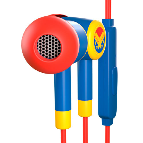 XTECH - Audifonos XTech Cableados 3.5mm Capitan Marvel XTE-M100CM - Factor de forma  Intraaural - Color  Rojo y azul