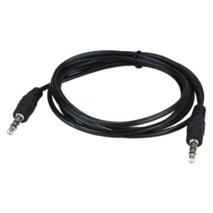 XTECH - Cable Estéreo XTech de 35mm con Conector Macho a Macho 90cm XTC-315 Negro