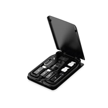 XTECH - Estuche Portátil Multifuncional XTech XTC570 para Almacenamiento con Cable Tipo C Negro
