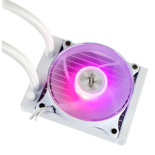 XZEAL - Enfriamiento Liquido Xzeal 120mm Redondo XZ-409 CPU 1Fanx120mm ARGB 3 pines+PWM 4 pines+Seguro INTEL/AMD Blanco