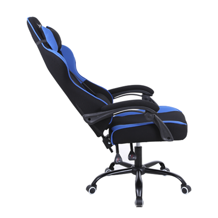XZEAL - Silla Gamer Xzeal XZ20 Tela Foam Reclinable 140° Base de Metal Piston Clase 3 115Kgs Brazos Fijos Negro-Azul