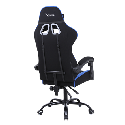 XZEAL - Silla Gamer Xzeal XZ20 Tela Foam Reclinable 140° Base de Metal Piston Clase 3 115Kgs Brazos Fijos Negro-Azul