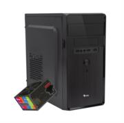 XZEAL - Gabinete Stylos Mini-Tower Micro-ATX/Mini-ITX USB 3.0 con Fuente de 500W sin Ventiladores Instalados Negro/Rojo