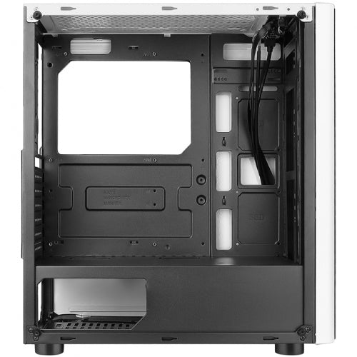 XZEAL - Gabinete Xzeal XZ110 Midi-Tower ATX/Micro-ATX/Mini-ITX USB 2.0/3.0 sin Fuente 3 Ventiladores Instalados Negro/Blanco