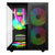 XZEAL - Gabinete Xzeal CUBO Mini-Tower Micro-ATX/Mini-ITX USB 2.0/3.0 sin Fuente 3 Ventiladores Instalados Negro