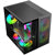 XZEAL - Gabinete Xzeal CUBO Mini-Tower Micro-ATX/Mini-ITX USB 2.0/3.0 sin Fuente 3 Ventiladores Instalados Negro