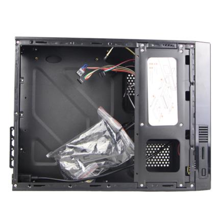 XZEAL - Gabinete Oficina Keelan Slim ITX Stylos 2xUSB 1.0 1xUSB 3.0 puerto 3.5mm línea roja con fuente de poder 550W