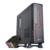 XZEAL - Gabinete Oficina Keelan Slim ITX Stylos 2xUSB 1.0 1xUSB 3.0 puerto 3.5mm línea roja con fuente de poder 550W