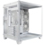 XZEAL - Gabinete Xzeal Panzer II Cubo M-ATX/ITX 2xUSB1.0 + 1x USB3.0 + 3.5 mm + 3 Fans ARGB Blanco