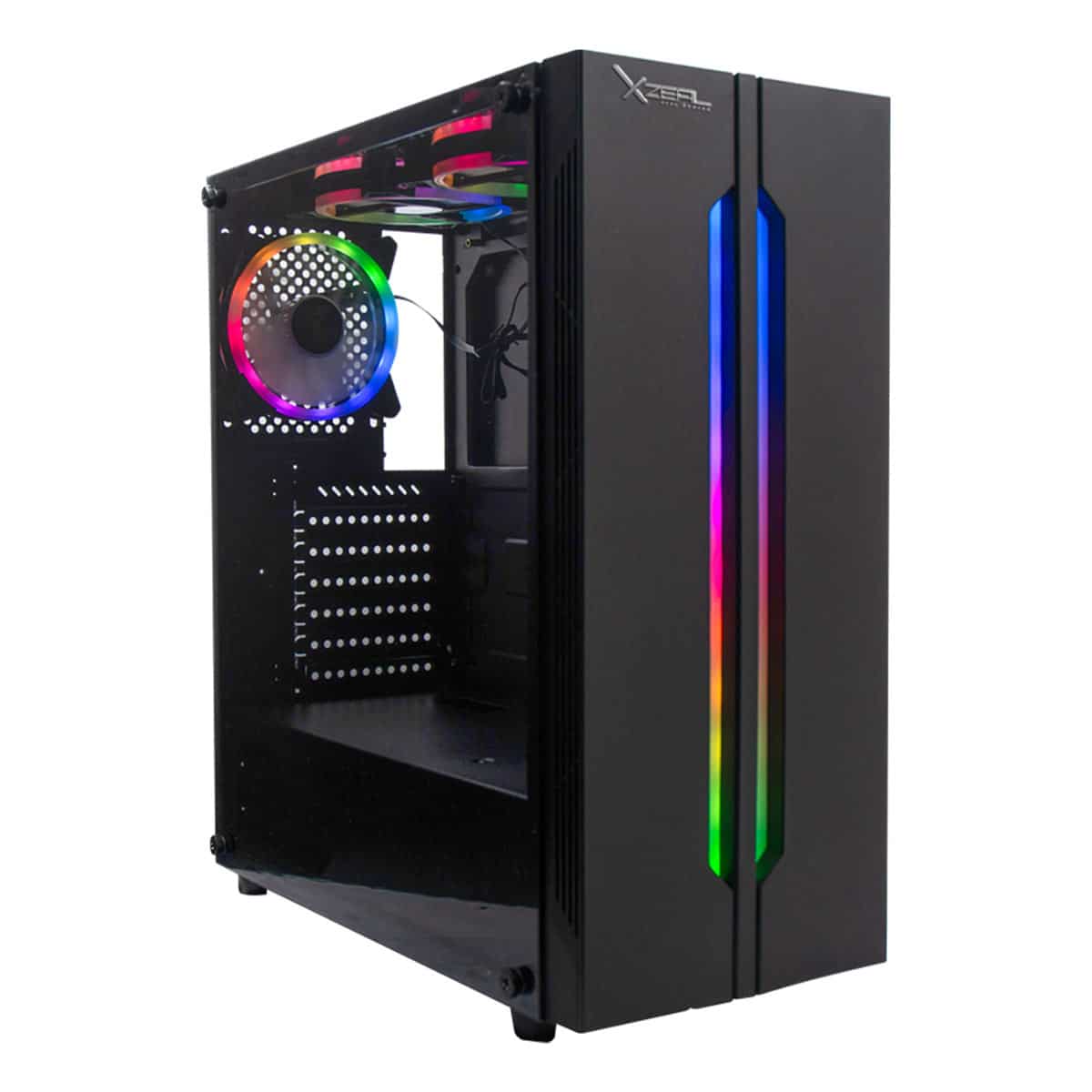 XZEAL - Gabinete Básico Stylos Xzeal 120 3 Ventiladores Color Negro