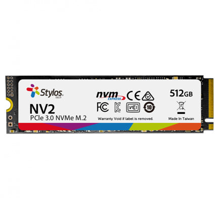 XZEAL - SSD Stylos NVMe 512GB M.2 2500 MB/s Escritura 3000 MB/s Lectura PCI Express 3.0