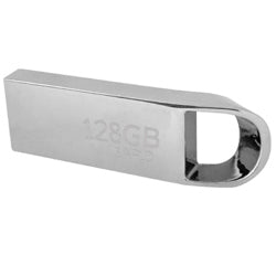 XZEAL - Memoria USB Stylos 128GB USB-A 2.0 Lectura 80MB/s Escritura 50MB/s Plata