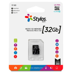 XZEAL - Memoria Stylos MicroSD 32GB Clase 10 sin adaptador Negro