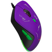 XZEAL - Mouse Gamer XZ-401 RGB 7 200 Dpi 6 botones Conexion USB 1.5m Morado-Verde