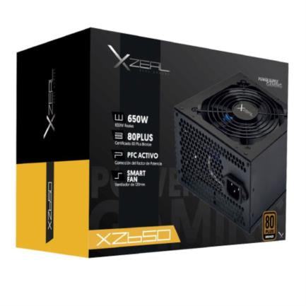 XZEAL - Fuente de Poder Xzeal 650W 80 PLUS Bronze NO Modular 24-pin ATX 120mm