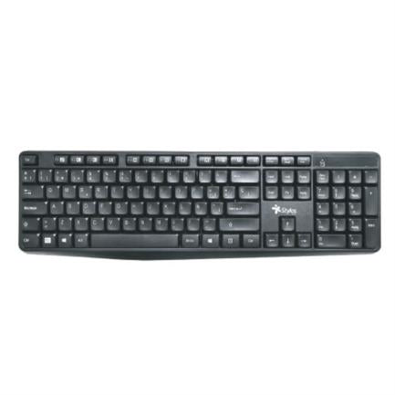 XZEAL - Teclado Inalambrico Stylos 105 Teclas Conexión USB nano 2.4Ghz Negro