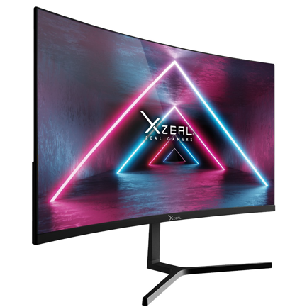 XZEAL - Monitor Xzela 23.8" Curvo FHD VA 100Hz 5ms VGA HDMI Vesa 100x100mm Negro