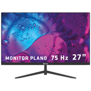 XZEAL - Monitor Stylos 27" SMOT8 LED HD Panel VA Plano 75Hz 5ms 1xVGA + 1xHDMI + Vesa 100x100mm Negro