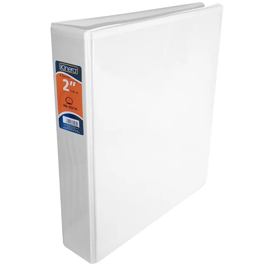 KINERA - CARPETA KINERA VINIL ARO "O" 2" BLANCA