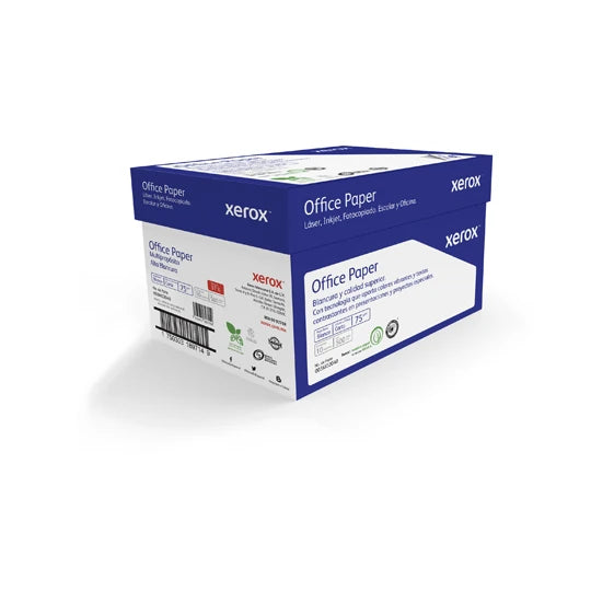 XEROX - Papel Cortado Xerox Office Paper Oficio Azul 75 Grs 97% Blancura Caja C/5000 hojas