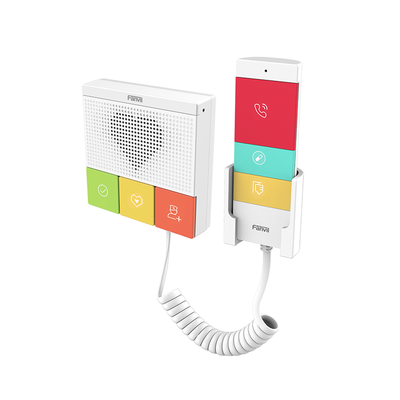 FANVIL - Intercomunicador SIP Wi-Fi para Hospital/Asilos, 6 botones, antibacterial, 1 Relevador integrado