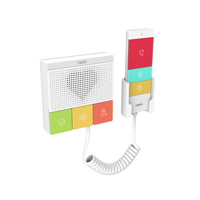 FANVIL - Intercomunicador SIP para Hospital/Asilos, 6 botones, antibacterial, 1 Relevador integrado