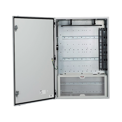 PANDUIT - Gabinete de Zona de Instalación en Pared, Diseñado Para Dos Switches, Uso Industrial con Clasificación UL tipo IP66 y 4/12, Color Gris