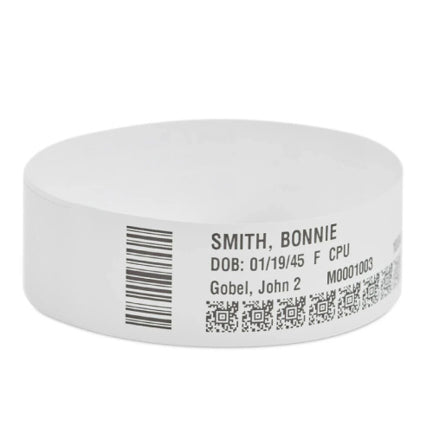 ZEBRA - Brazalete Zebra Sintetico de 1x6 DT Z-Band Ultra Soft Adhesiva Permanente Cartucho con 300 Brazaleres/ 6pzs x Caja