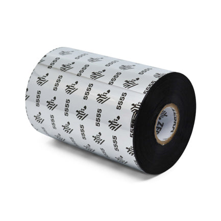 ZEBRA - Ribbon Cera/Resina Zebra Modelo 5555 (8.66 x 450 metros) Nucleo 1 Contiene 6pzs / Caja (Para Impresoras Industriales)
