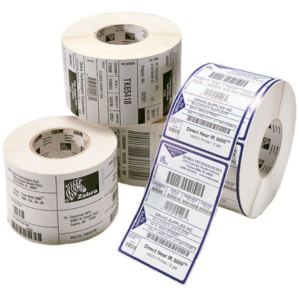 ZEBRA - Etiqueta de Papel Zebra Z-Perform 2000D 4x2pulg DT Nucleo1pulg con 1240etiq x rollo/Caja con 6 Rollos para Impresoras ZD