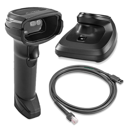 ZEBRA - Escaner Zebra DS8178-SR Inalambrico Incluye Cable USB blindado CBA-U21-S07ZBR y base CR8178-PC100F4WW Negro