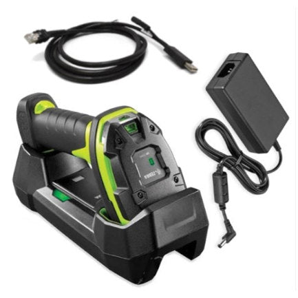 ZEBRA - Lector de Códigos de Barra Zebra DS3678-SR 1D/2D Recargable Cable USB Base Color Verde/Negro