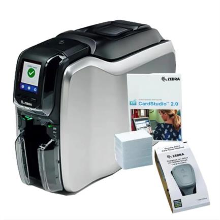 ZEBRA - Impresora Zebra de Tarjetas ZC300 Doble Cara Usb Ethernet Cont de Wind/App CardStudio2.0 200Tarj PVC y Cinta YMC