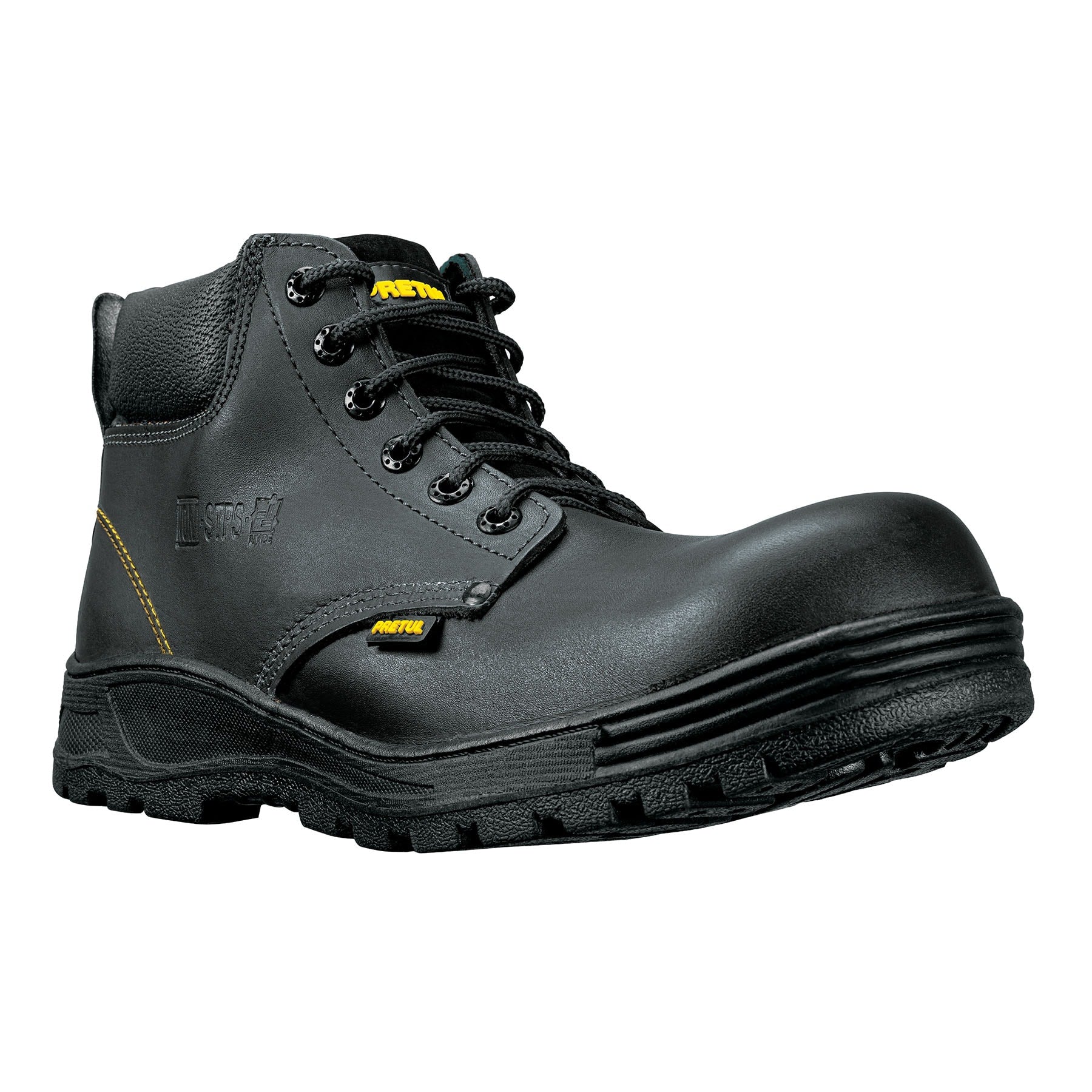 Bota de seguridad negra, #27, casquillo de poliamida, PRETUL