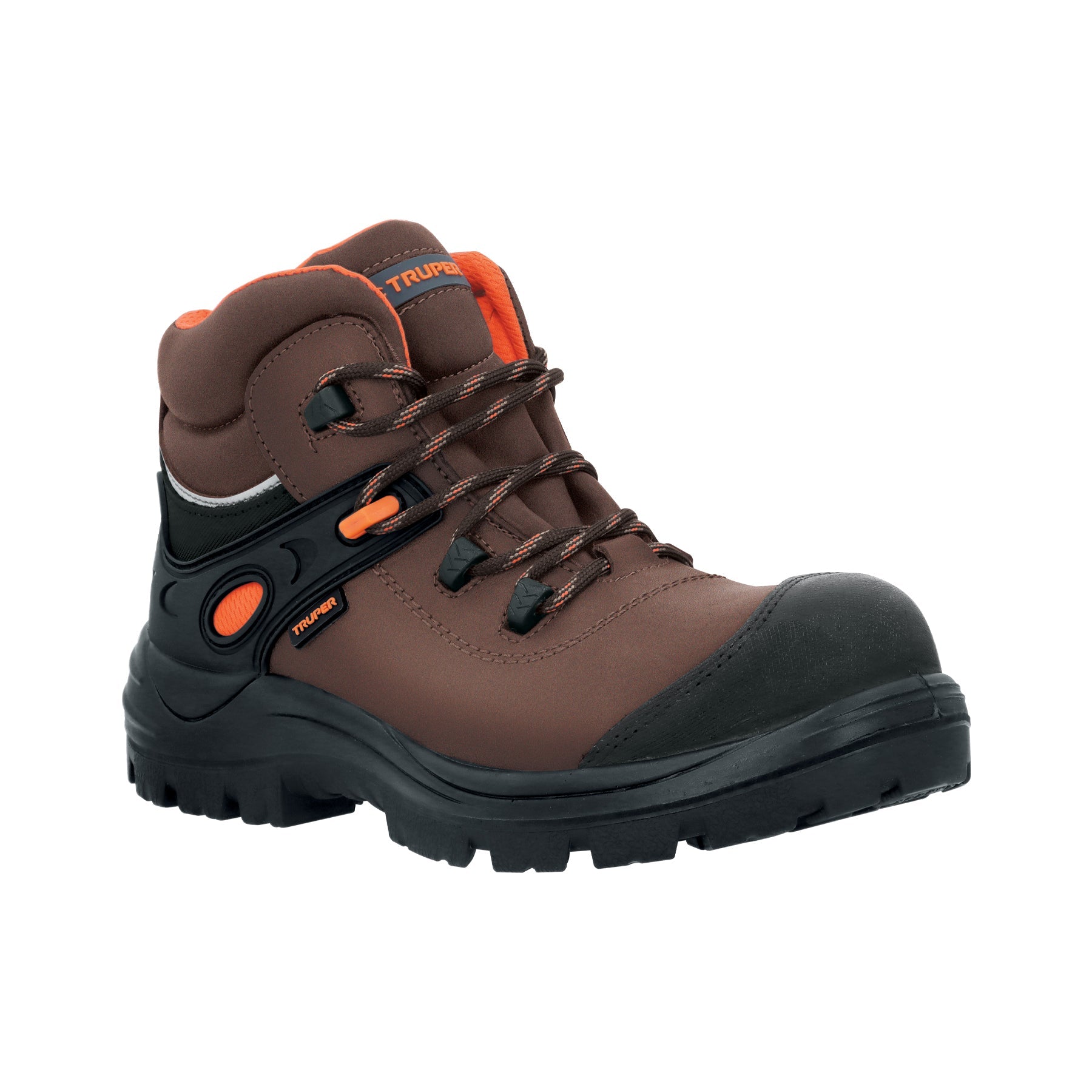 Bota de seguridad cafe, #25 dielectrica antifatiga, Truper