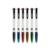 ZEBRA - Bolígrafo Zebra 4 Color Retráctil Punto Mediano 1.0mm Colores Negro-Azul-Rojo-Verde C/12 Pzas
