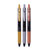 ZEBRA - Bolígrafo Zebra DecoShine retráctil punto fino 0.5 mm tinta gel metálica colores surtidos caja c/3