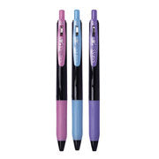 ZEBRA - Boigrafo Zebra decoshine retractil Punto fino 0.5 tinta gel colores surtidos pastel caja c/3