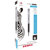 ZEBRA - Boligrafo F-301 compac grip naranja punto fino tinta negra cuerpo de Acero inoxidable caja c/6