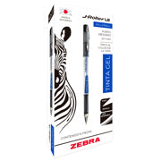 ZEBRA - Bolígrafo Zebra J-Roller LE Punto Mediano 0.7mm Tinta Gel Color Rojo C/6 Pzas