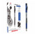 ZEBRA - Bolígrafo Zebra J-Roller LE Punto Fino 0.5mm Tinta Gel Color Azul C/6 Pzas