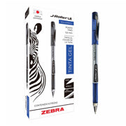ZEBRA - Bolígrafo Zebra J-Roller LE Punto Fino 0.5mm Tinta Gel Color Azul C/6 Pzas