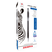 ZEBRA - Bolígrafo Zebra J Roller RX Punto Fino 0.5mm Tinta Gel Color Negro C/6 Pzas